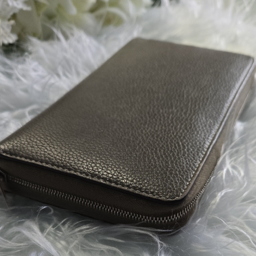 Celine Dark Brown Leather Wallet - Picture 8 of 14